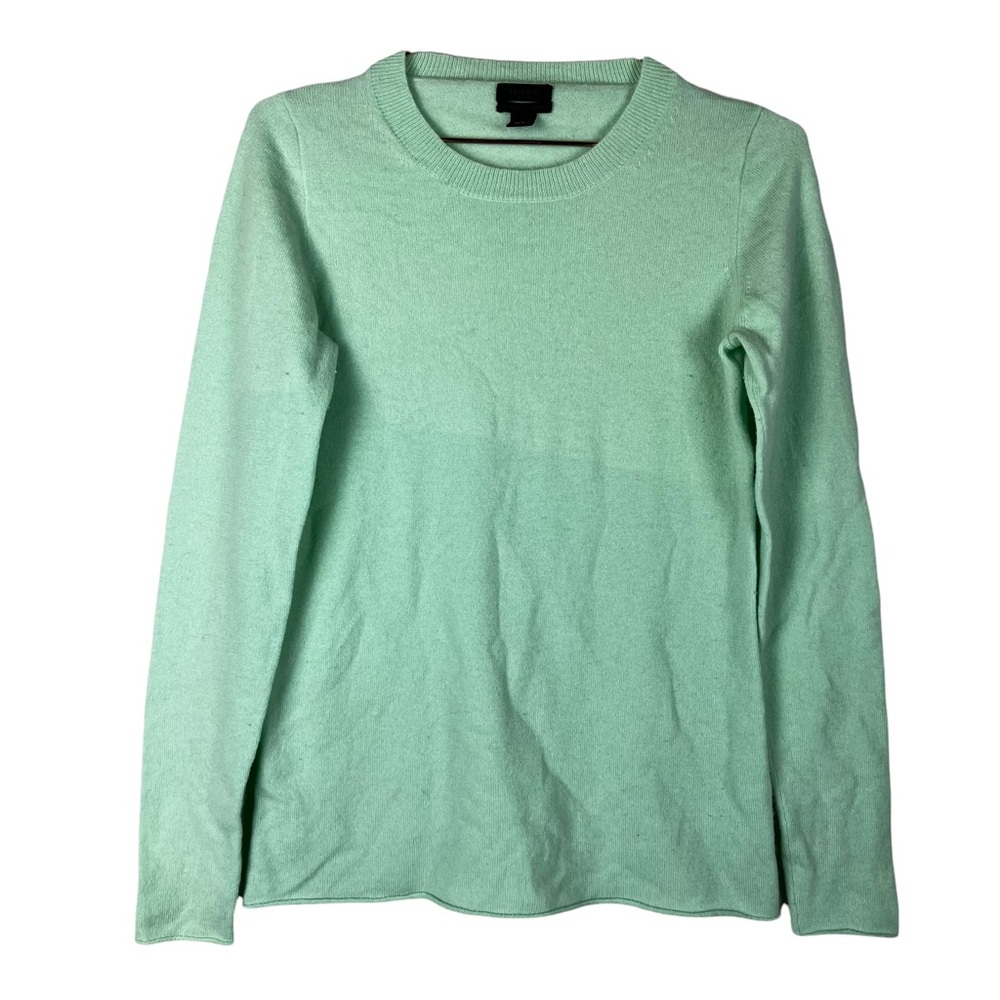 J. Crew Mint Green Italian Cashmere Sweater Size Small